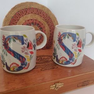 Anthropologie Mugs Set S